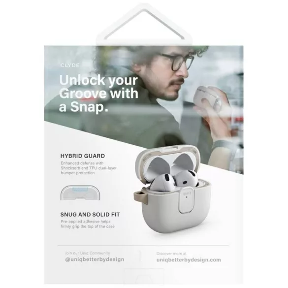 UNIQ Clyde tok AirPods 4 - rózsaszín