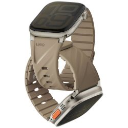   UNIQ Fluo szíj Apple Watch 49/46/45/44/42/41/40mm mágneses bézs színű órához