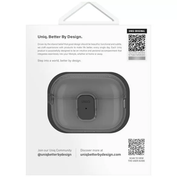 UNIQ Glase Pro tok AirPods Pro 2 - füstszürke