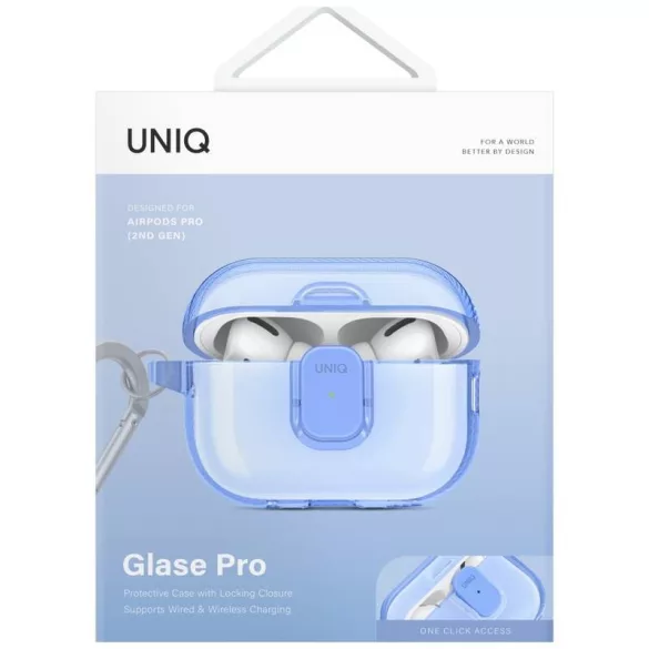 UNIQ Glase Pro tok AirPods Pro 2 - kék