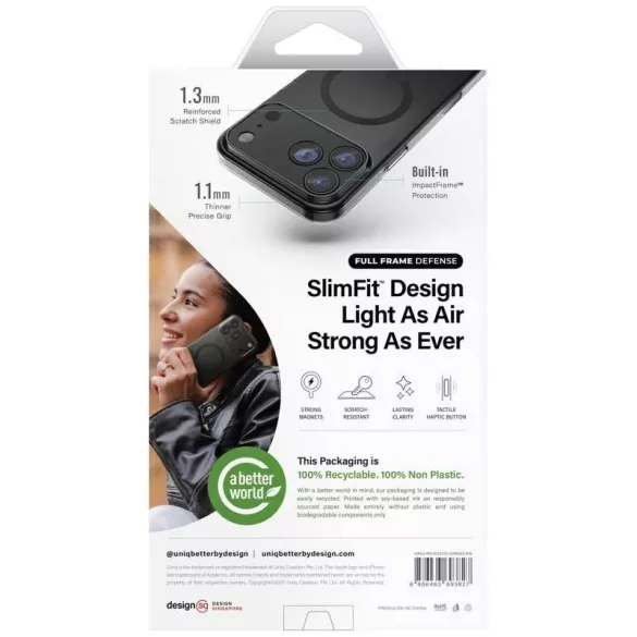 UNIQ Airsuit Magclick tok iPhone Air - átlátszó