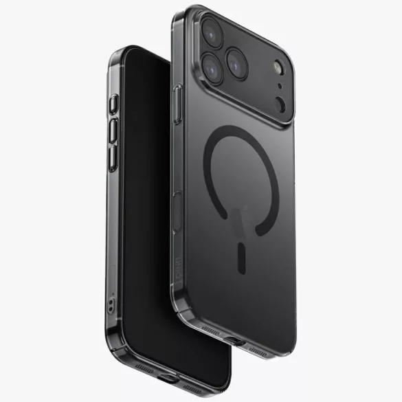 UNIQ Airsuit tok iPhone 17 Pro Max Magclick töltés Fekete