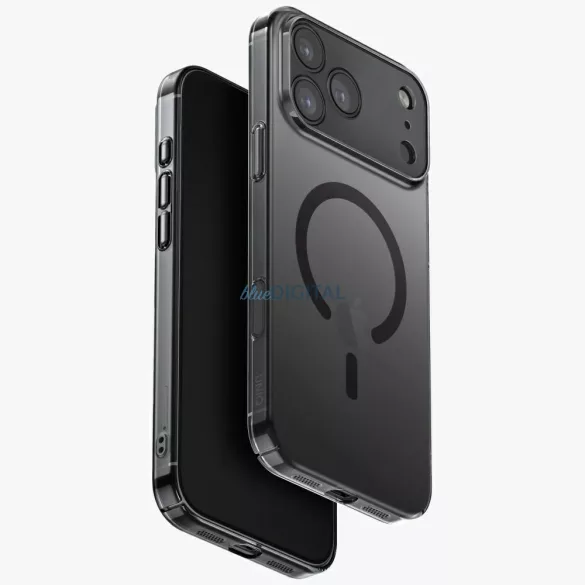 UNIQ Airsuit tok iPhone 17 Pro Max Magclick töltés Fekete
