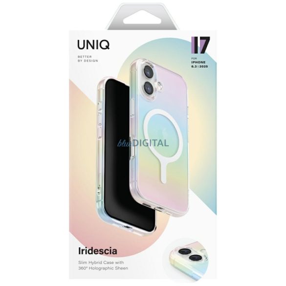 UNIQ Iridescia Magclick tok iPhone 17 - többszínű