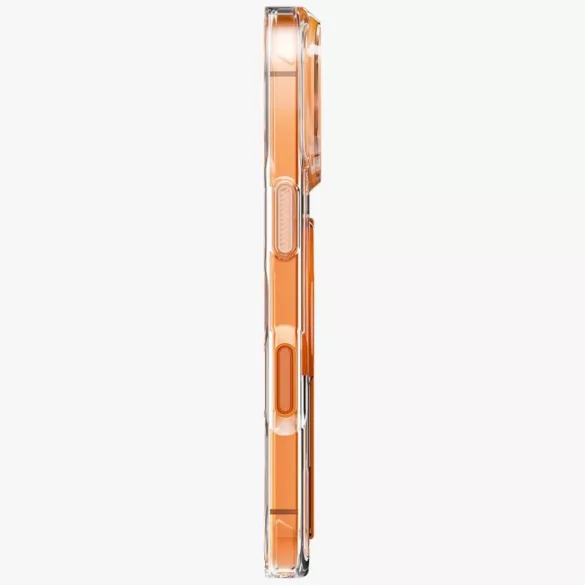 UNIQ Heldro Air tok iPhone 17 Pro Magclick töltés narancssárga színben