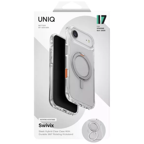 UNIQ Swivix tok iPhone Air 360 forgatható Kickstand átlátszó
