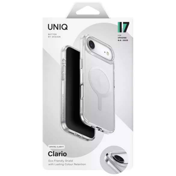 UNIQ Clario tok iPhone Air Magclick töltés Átlátszó