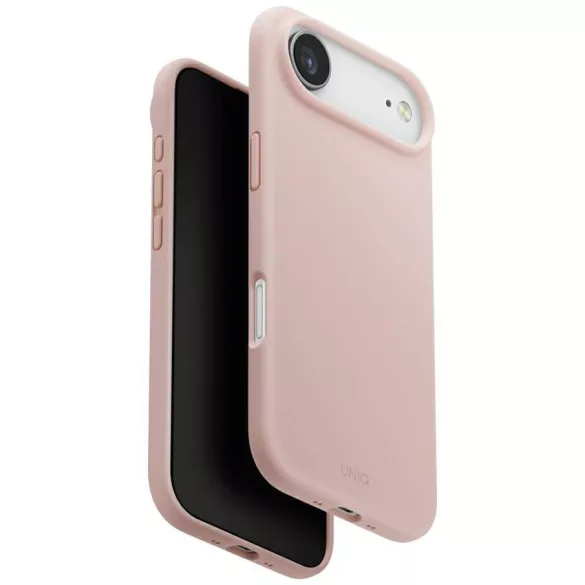 UNIQ Lino tok iPhone Air Magclick töltés rózsaszínű
