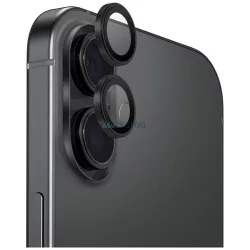   UNIQ Optix Aluminum Camera Lens Protector kamera lencse védő fólia fekete szegéllyel applikátorral iPhone 17