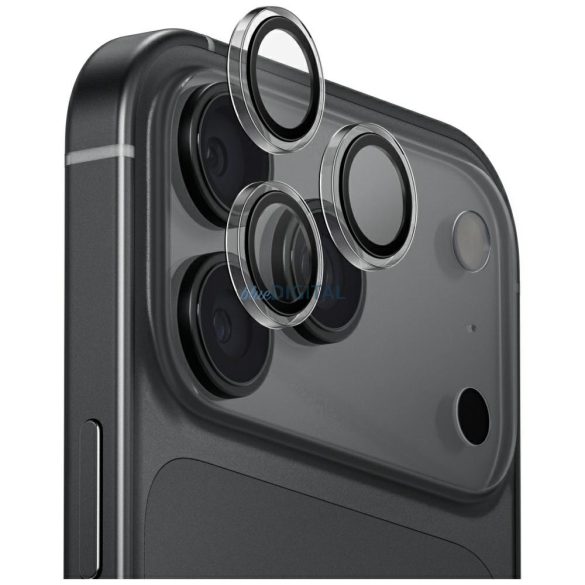 UNIQ Optix Clearshield kamera objektívvédő az iPhone 17 Pro / iPhone 17 Pro Max készülékhez Kristálytiszta lencsevédővel