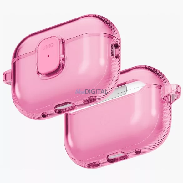 UNIQ Glase Pro tok az AirPods Pro 3     Zárható tok, rózsaszín