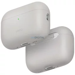   UNIQ Lino tok AirPods Pro 3 gen szilikon bézs színű tokhoz