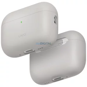 UNIQ Lino tok AirPods Pro 3 gen szilikon bézs színű tokhoz