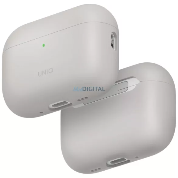 UNIQ Lino tok AirPods Pro 3 gen szilikon bézs színű tokhoz