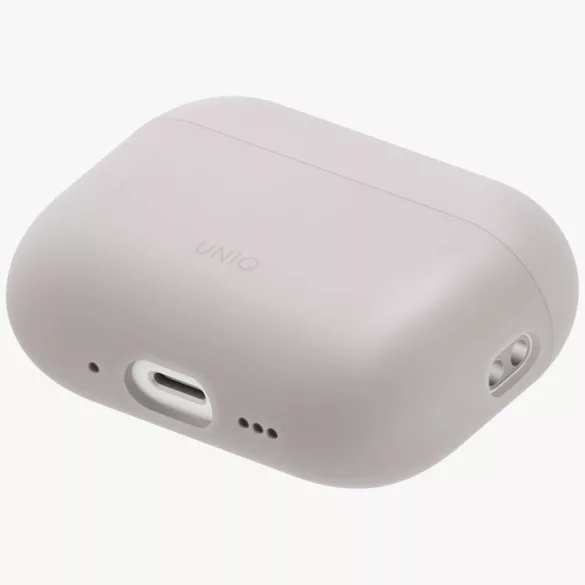 UNIQ Lino tok AirPods Pro 3 gen szilikon bézs színű tokhoz