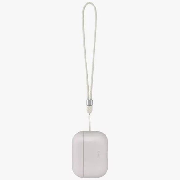 UNIQ Lino tok AirPods Pro 3 gen szilikon bézs színű tokhoz