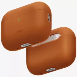   UNIQ Lino tok AirPods Pro 3 gen szilikon narancssárga tokhoz