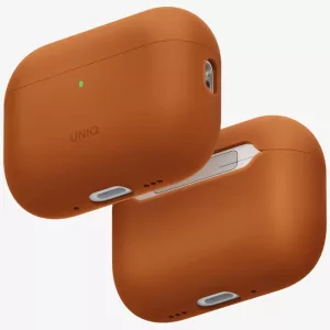 UNIQ Lino tok AirPods Pro 3 gen szilikon narancssárga tokhoz