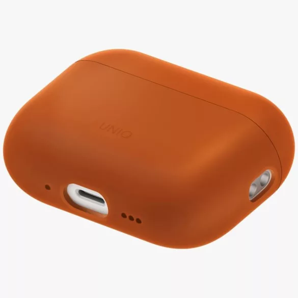 UNIQ Lino tok AirPods Pro 3 gen szilikon narancssárga tokhoz