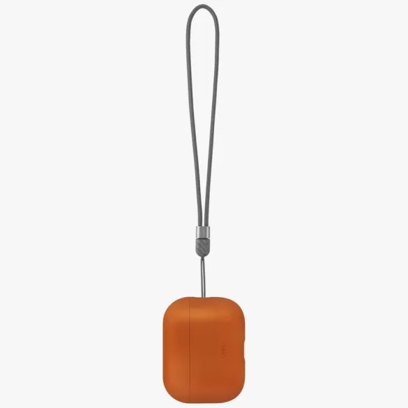 UNIQ Lino tok AirPods Pro 3 gen szilikon narancssárga tokhoz