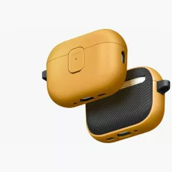 UNIQ Clyde tok az AirPods Pro 3 gen sárga-szürke tokhoz
