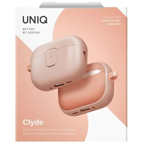 UNIQ Clyde tok az AirPods Pro 3 gen rózsaszínhez