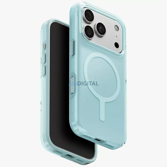 UNIQ Clario MagSafe tok iPhone 18 Pro / 17 Pro - kék
