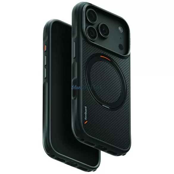 UNIQ Keva Mov MagSafe tok iPhone 18 Pro / 17 Pro - fekete