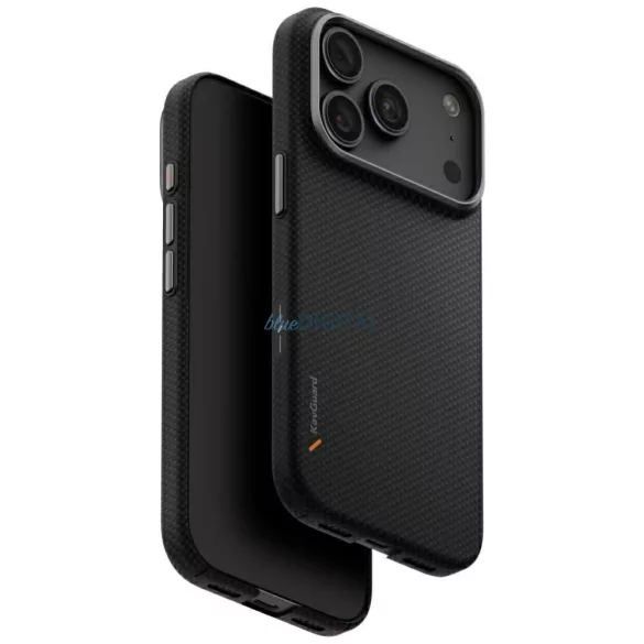 UNIQ Keva EDGE MagSafe tok iPhone 18 Pro / 17 Pro - fekete