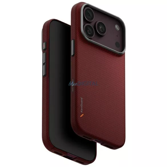 UNIQ Keva EDGE MagSafe tok iPhone 18 Pro / 17 Pro - piros