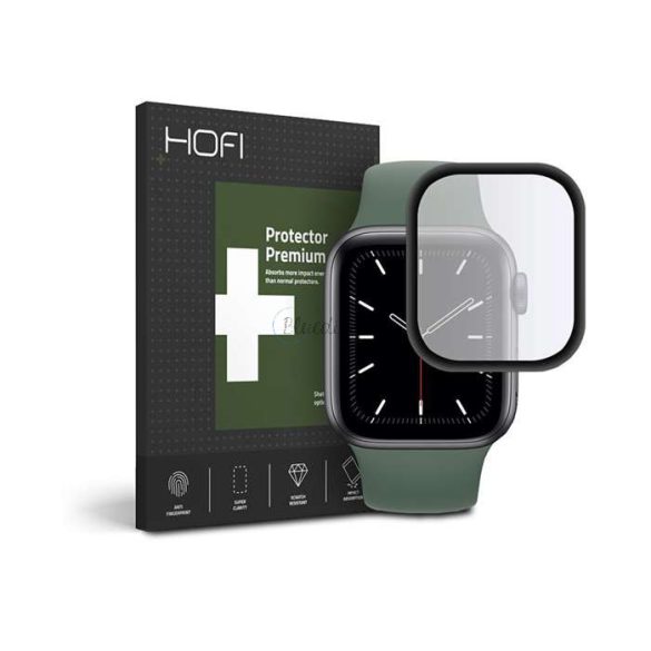 HOFI Hybrid Glass üveg képernyővédő fólia - Apple Watch Series 4/5/6/SE (40 mm) - fekete
