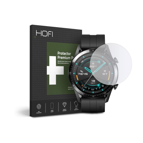 HOFI Glass Pro+ üveg képernyővédő fólia - Huawei Watch GT 2 (46 mm) - átlátszó