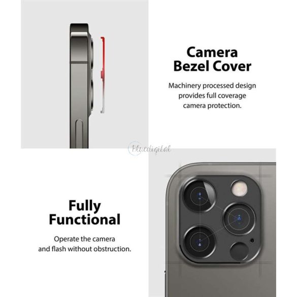 Ringke Camera Sytling hátsó kameravédő borító - Apple iPhone 12 Pro - ezüst
