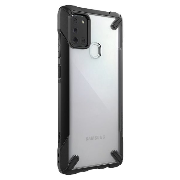 Samsung A217F Galaxy A21s ütésálló hátlap - Ringke Fusion X - black