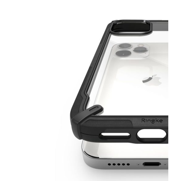 Apple iPhone 12/12 Pro ütésálló hátlap - Ringke Fusion X - black