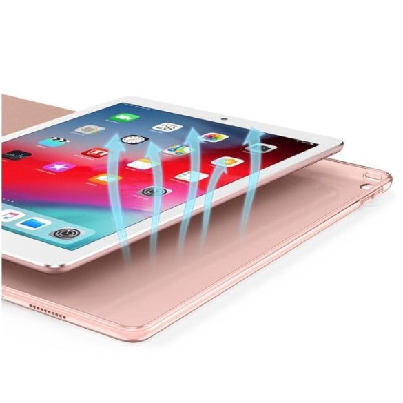 Apple iPad 10.2 (2019/2020/2021) tablet tok (Smart Case) on/off funkcióval -    Tech-Protect - sötétkék (ECO csomagolás)