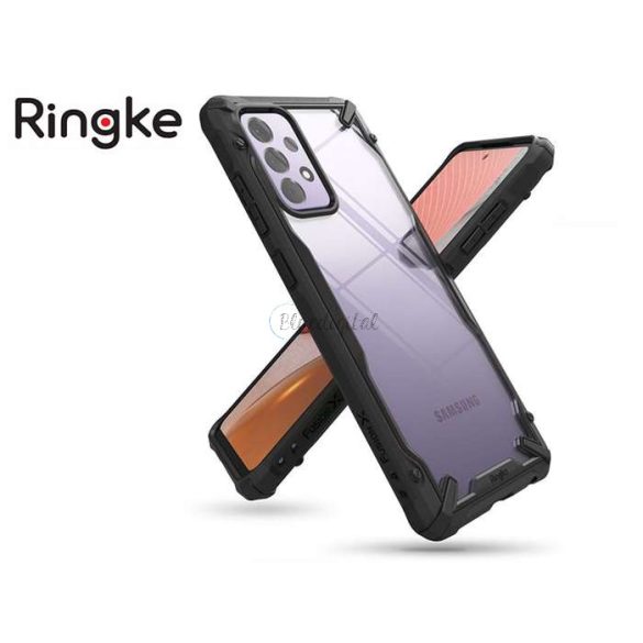 Samsung A725F Galaxy A72 4G/A726B Galaxy A72 5G ütésálló hátlap - Ringke Fusion X - fekete