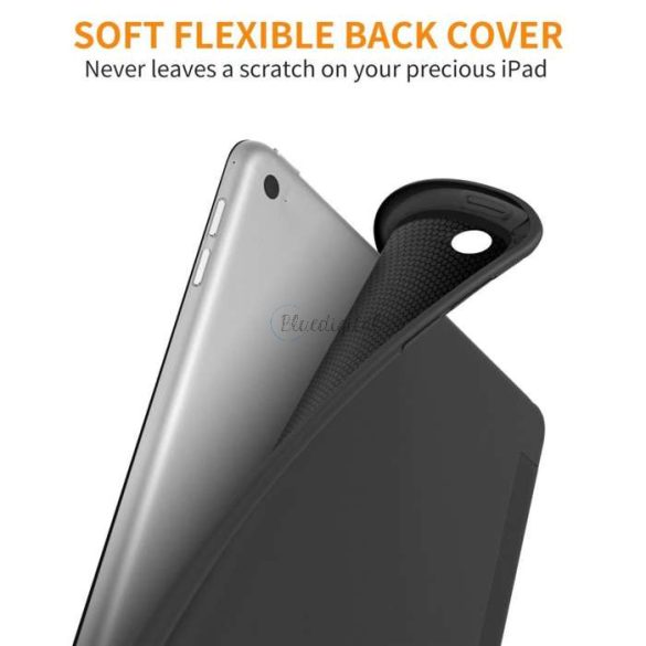 Apple iPad 9.7 (2017/2018) tablet tok (Smart Case) on/off funkcióval -          Tech-Protect - fekete (ECO csomagolás)