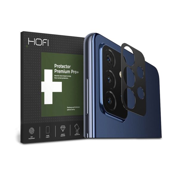 HOFI Metal Camera Sytling hátsó kameravédő borító - Samsung A725F Galaxy        A72/A726B Galaxy A72 5G - fekete