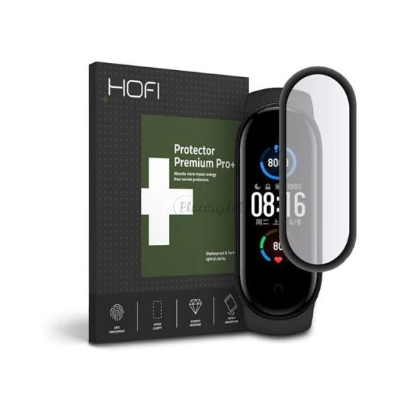 HOFI Hybrid Glass üveg képernyővédő fólia - Xiaomi Mi Smart Band 5 - fekete