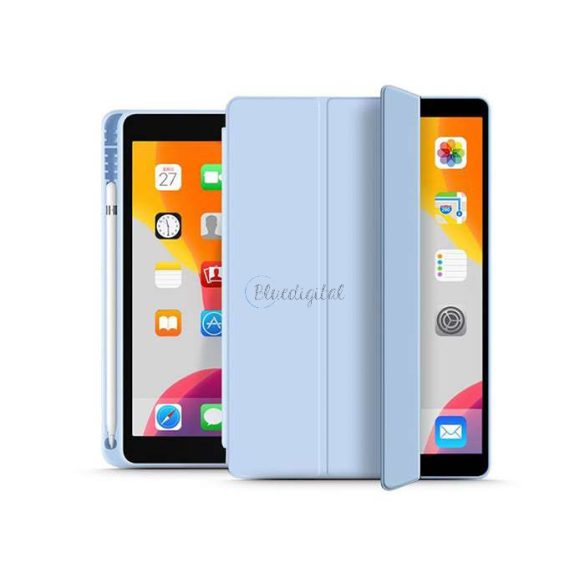 Apple iPad 10.2 (2019/2020/2021) tablet tok (Smart Case) on/off funkcióval, Apple Pencil tartóval -Tech-Protect - kék (ECO csomagolás)