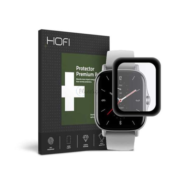 HOFI Hybrid Glass üveg képernyővédő fólia - Amazfit GTS 2/2E - fekete