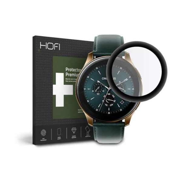 HOFI Hybrid Glass üveg képernyővédő fólia - OnePlus Watch - fekete