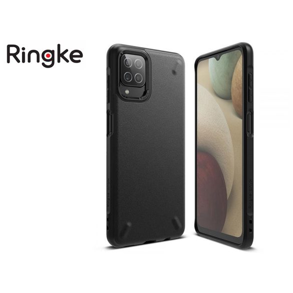 Samsung A125F Galaxy A12 ütésálló hátlap - Ringke Onyx - black