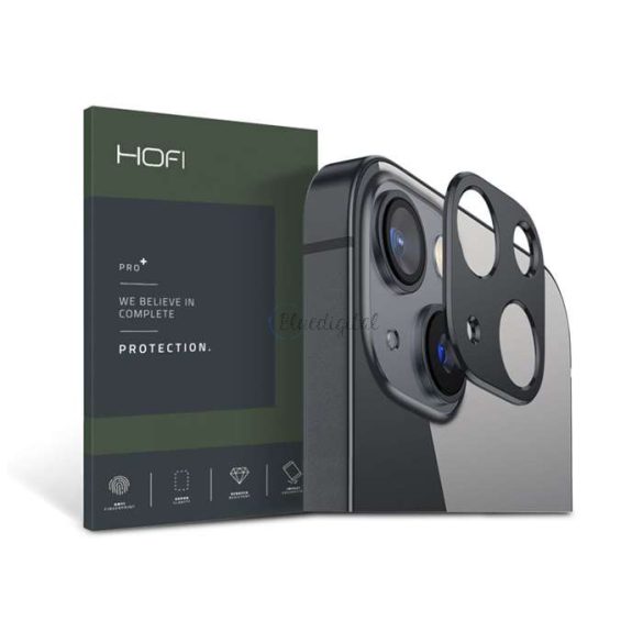 HOFI Metal Camera Sytling hátsó kameravédő borító - Apple iPhone 13/13 Mini -   fekete