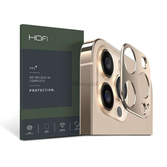 HOFI Metal Camera Sytling hátsó kameravédő borító - Apple iPhone 13 Pro/13 Pro  Max - arany