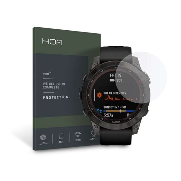 HOFI Glass Pro+ üveg képernyővédő fólia - Garmin Fenix 5 / 6 / 6 Pro / 7 - átlátszó