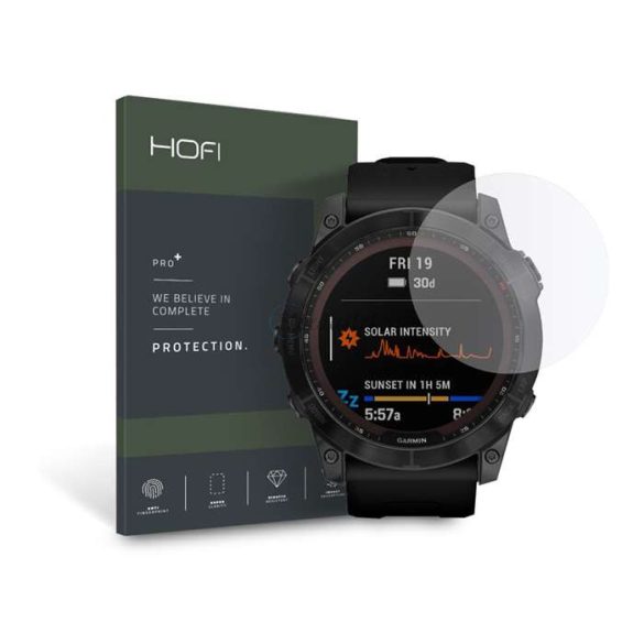 HOFI Glass Pro+ üveg képernyővédő fólia - Garmin Fenix 6X / 6X Pro / 7X - átlátszó