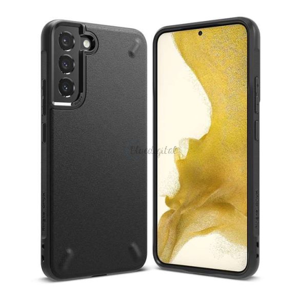 Samsung S906B Galaxy S22+ 5G ütésálló hátlap - Ringke Onyx - fekete