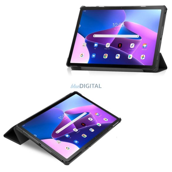 Lenovo Tab M10 Plus 10.6 (3rd. gen.) tablet tok (Smart Case) on/off funkcióval -Tech-Protect - black (ECO csomagolás)